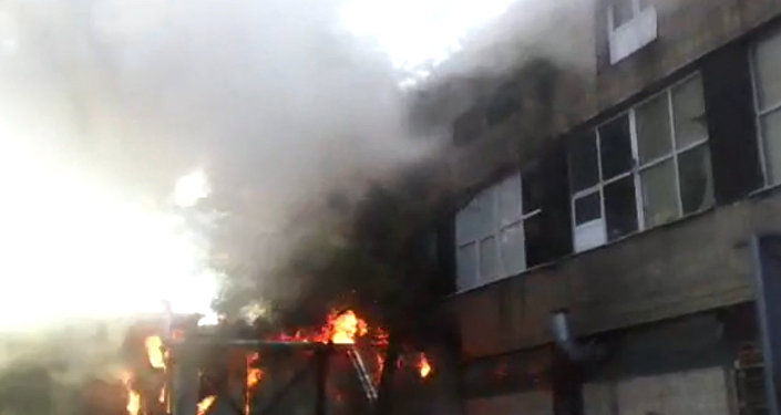 Пожар в 9-этажном доме в Пинске: пострадала женщина