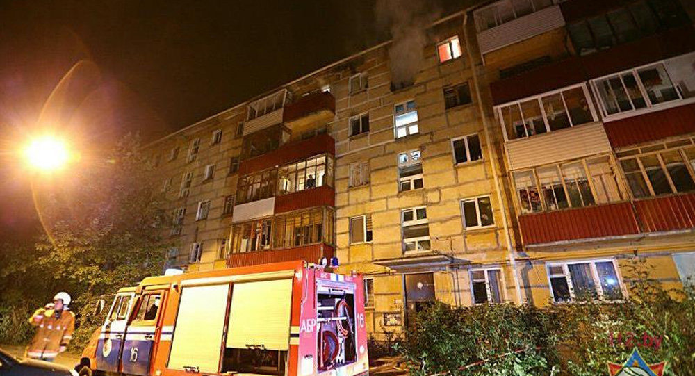 Семь человек спасли в Минске в пожаре в многоэтажке