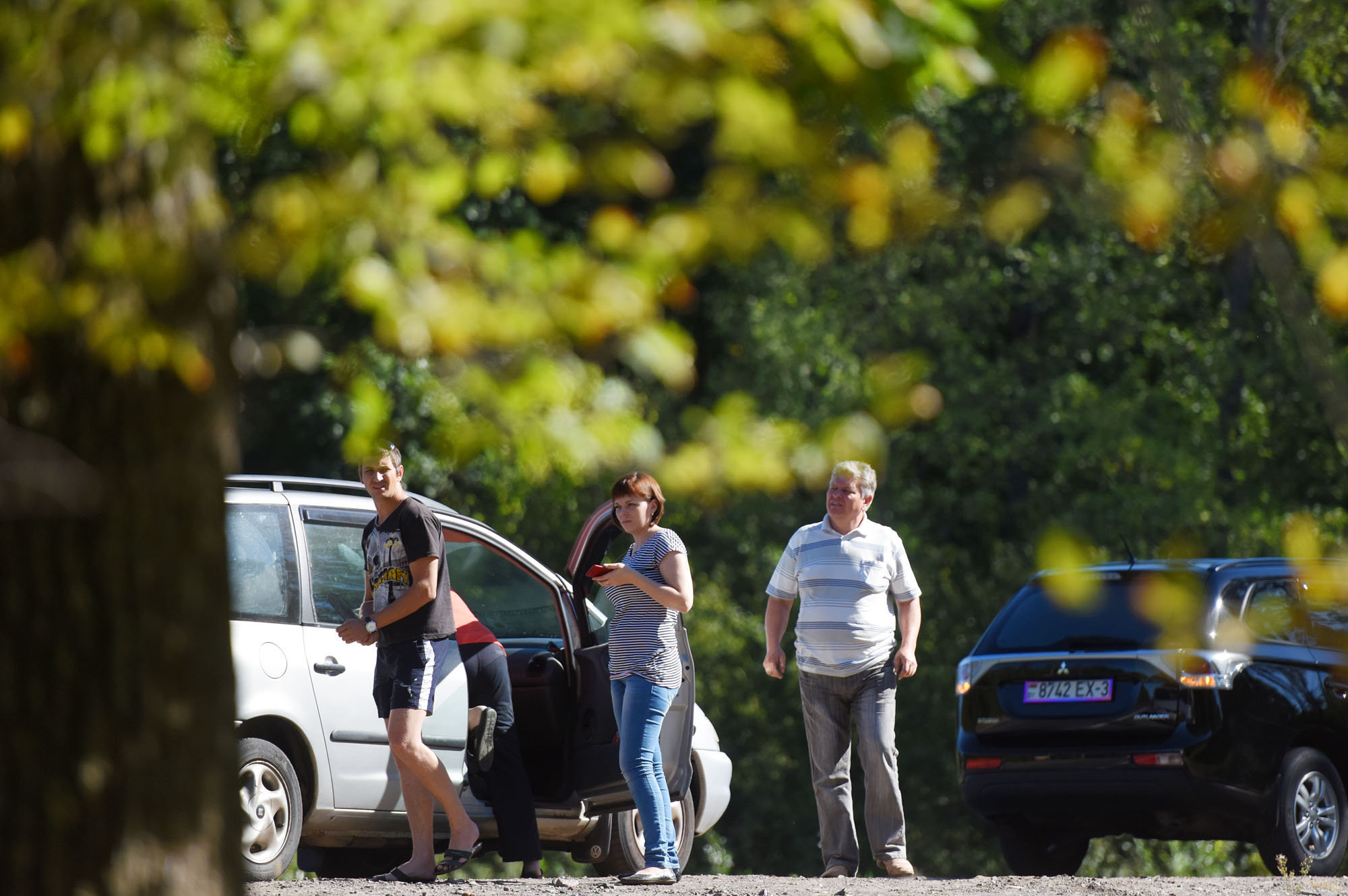 На педаль тормоза нажали одновременно водители двух машин. В одной из них – семья из Речицы.