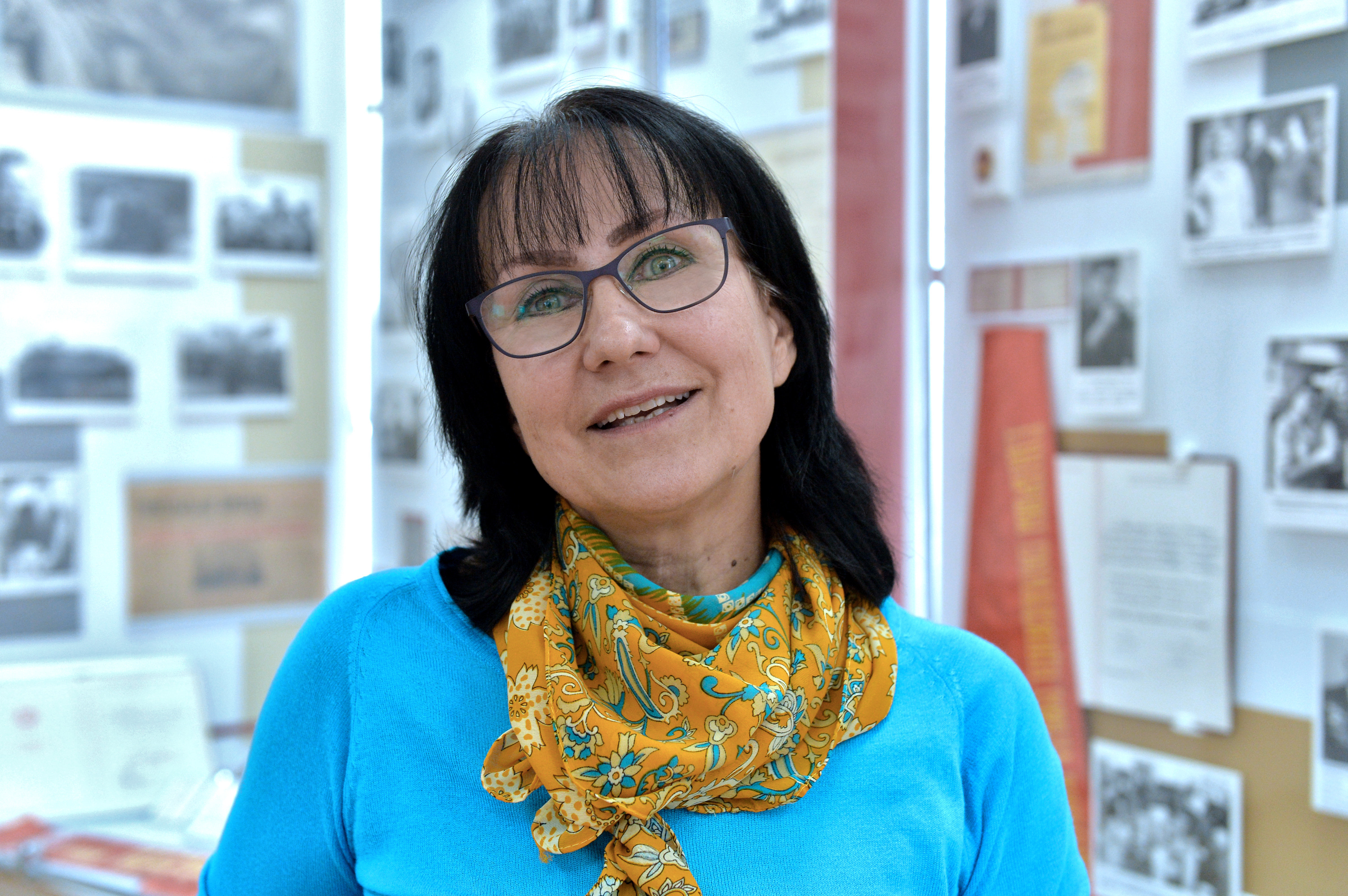 Научный сотрудник Речицкого краеведческого музея, хранитель галереи трудовой славы ПО Белоруснефть Людмила Коновалова