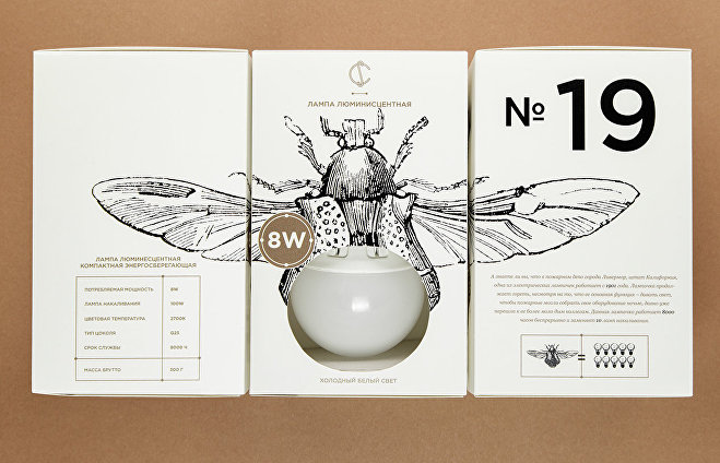 Дизайнер Ангелина Писчикова разработала необычную упаковку для лампочек