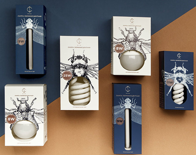 Упаковка для белорусских лампочек