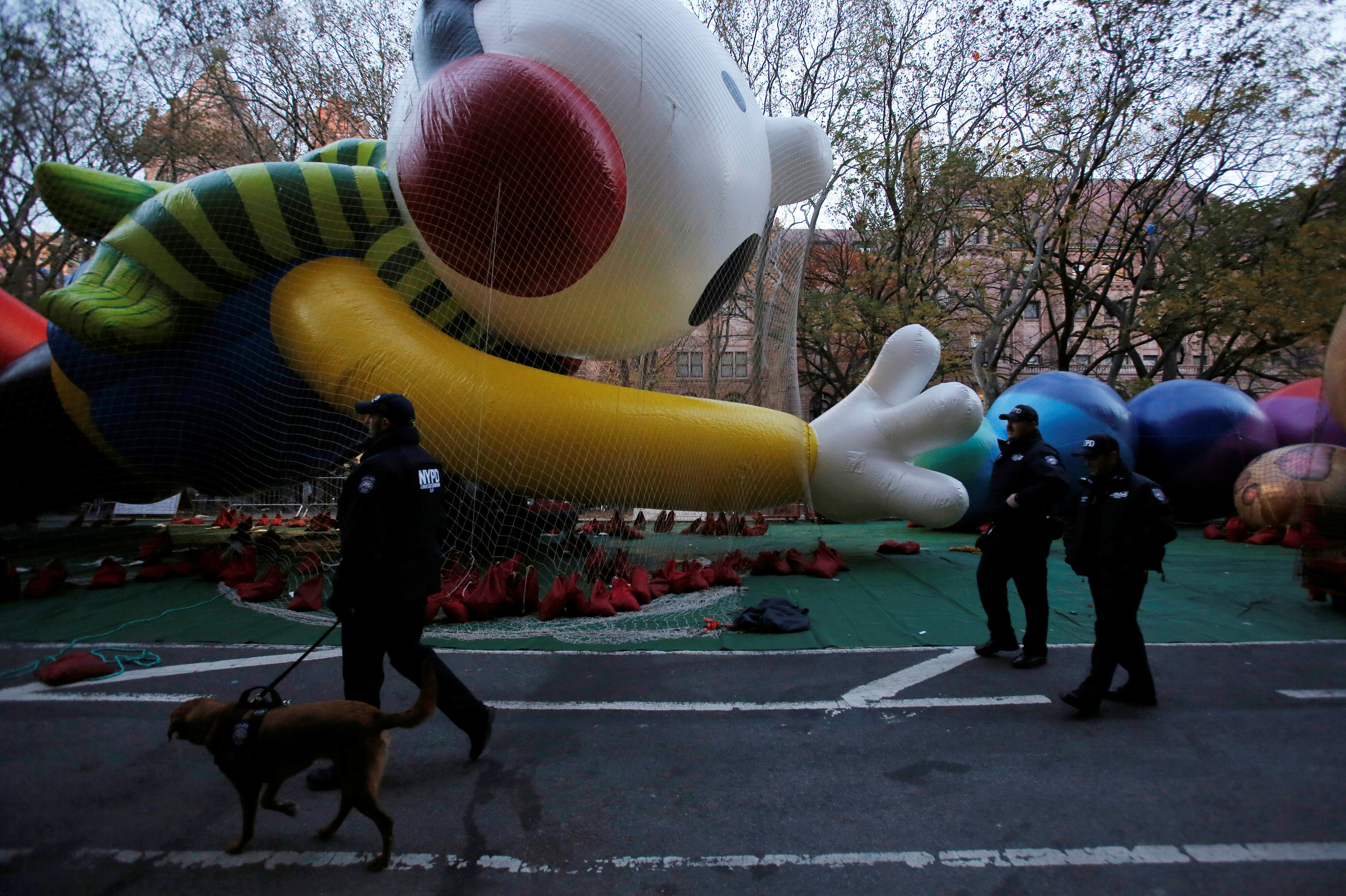 Подготовка к параду в Нью-Йорке