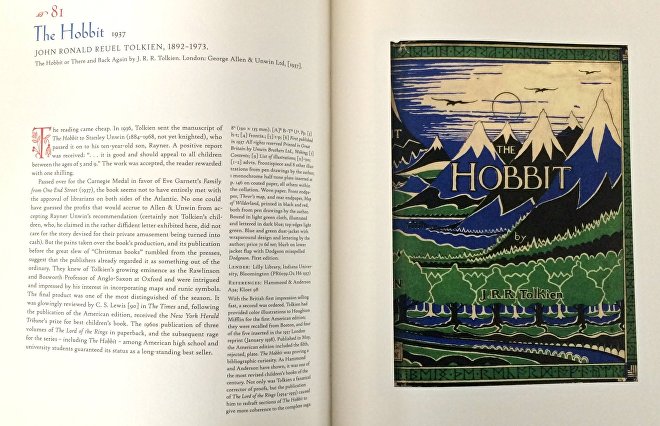 Рисунок Толкина, выполненный для суперобложки Хоббита - книги, которая входит в топ-100 лучших книг для детей